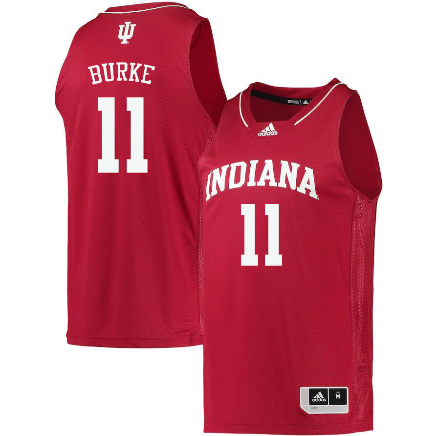 Men #11 Shaan Burke Indiana Hoosiers College Basketball Jerseys Sale-Crimson - Click Image to Close